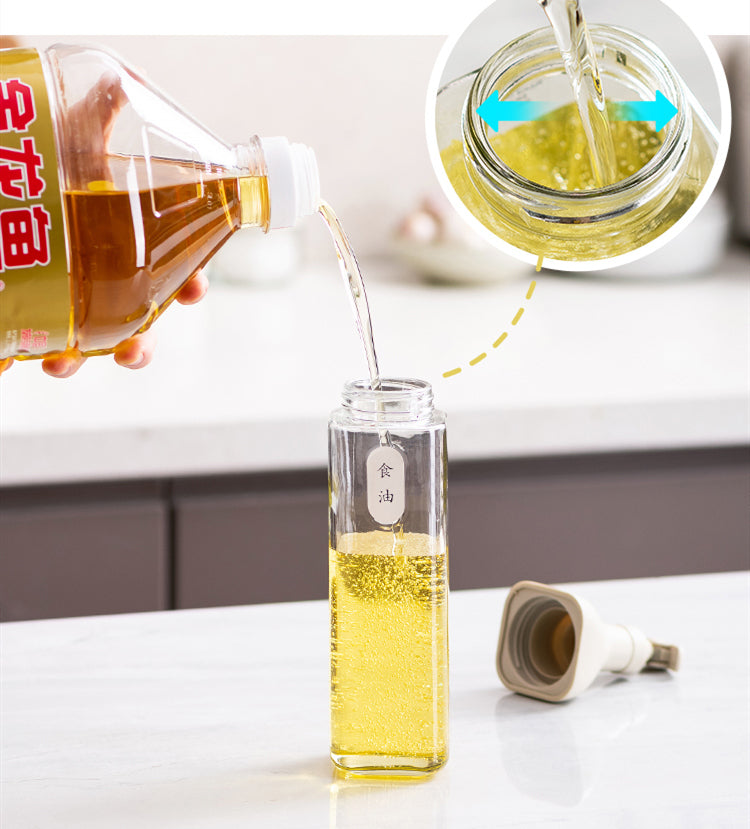 Robo Waltz Square Seasoninig Oil Bottle 500ml 2pc Set Red