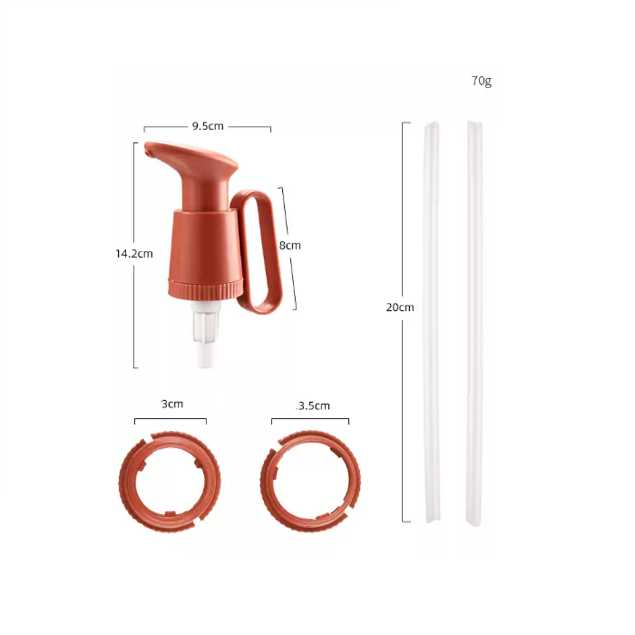 Robo Mario Oyster Sauce Squeezer Press Head Nozzle Red