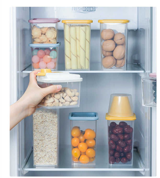 Robo Door Mini Food Grain Spice Storage Container 5pc Set - Yellow
