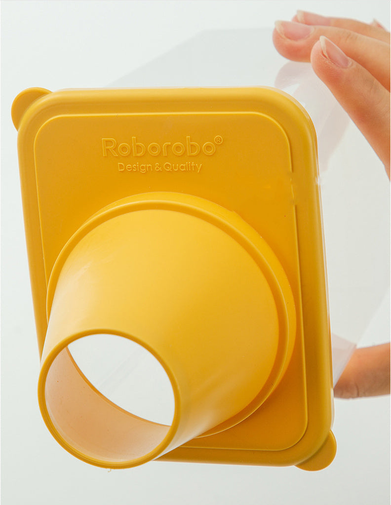 Robo Door Mini Food Grain Spice Storage Container 5pc Set - Yellow