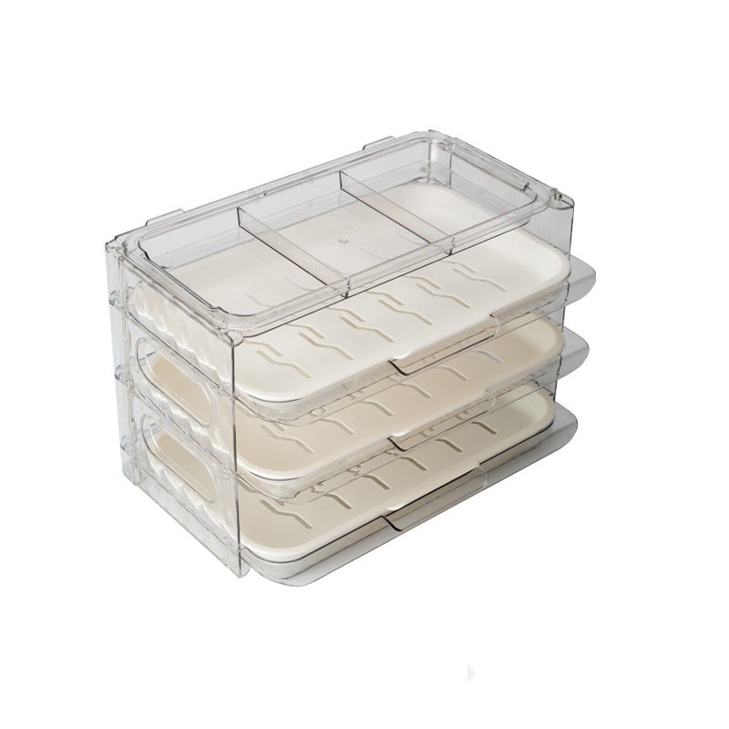 Multi-Function Foldable Transparent 3 Layer Side Dish Plate Tray - HHS-6565-3