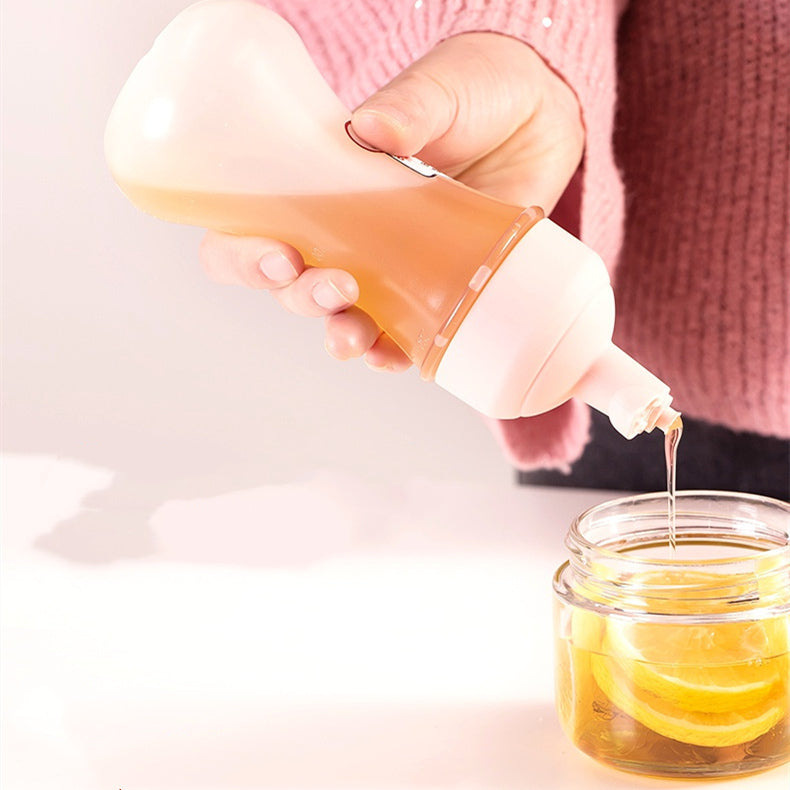Robo Pogson Squeeze Sauce Bottle Seasoning Jar 350ml-Pink
