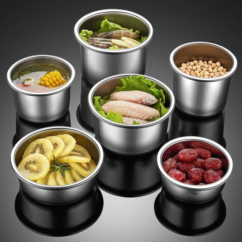 SSGP Food Storage Stainless Steel Jar Container 280ml - Brown