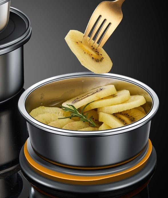 SSGP Food Storage Stainless Steel Jar Container 280ml - Brown