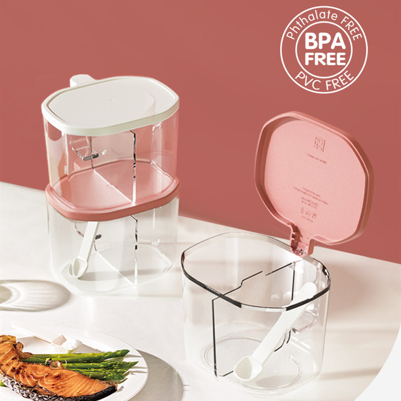Robo Roma Seasoning Condiment Jar Storage Box 500ml - White