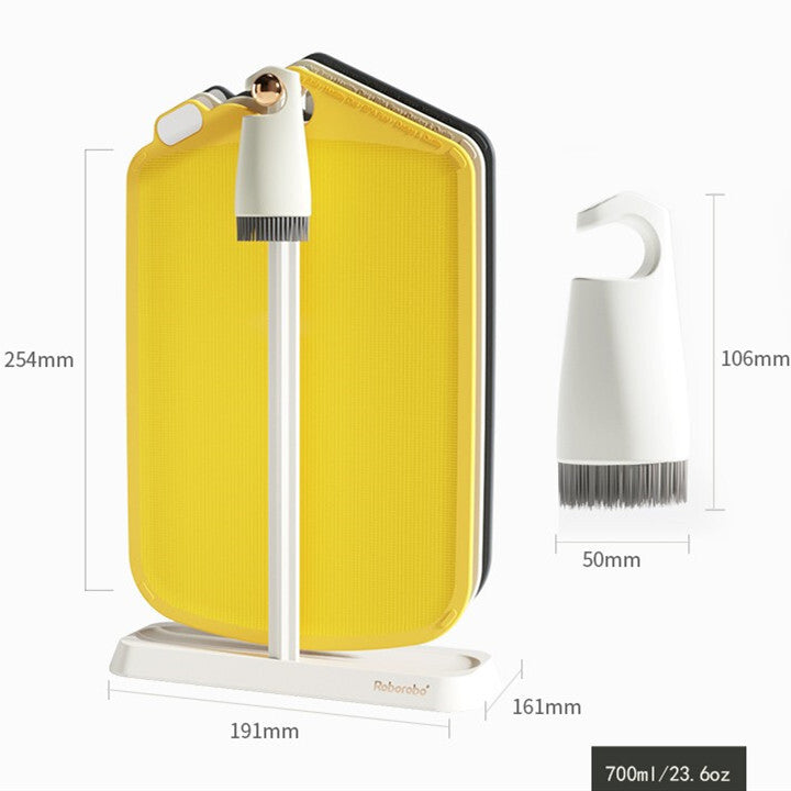 Robo Bethoven Chopping Board Set - White/Yellow/Grey