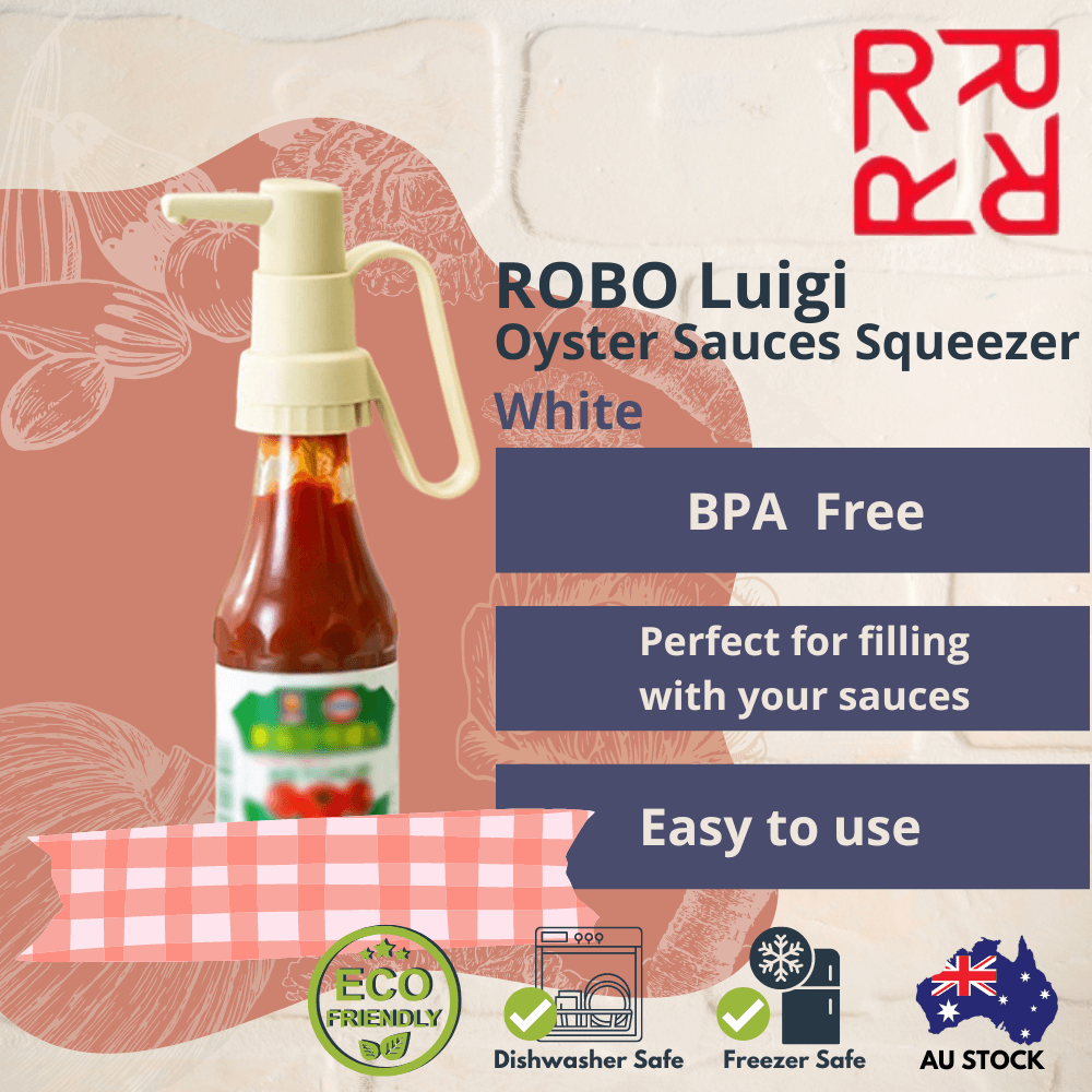 Robo Luigi Oyster Sauce Squeezer Sauces Dispenser Head White