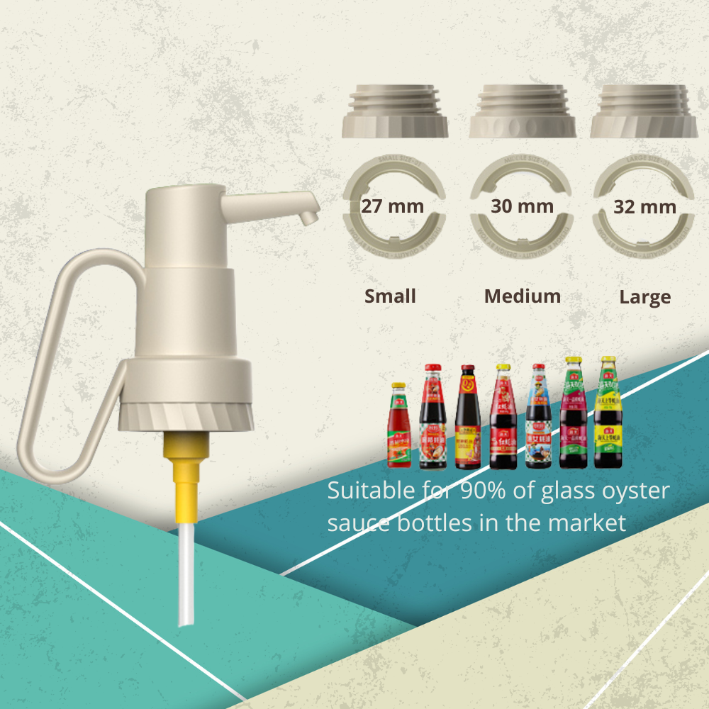 Robo Luigi Oyster Sauce Squeezer Sauces Dispenser Head White