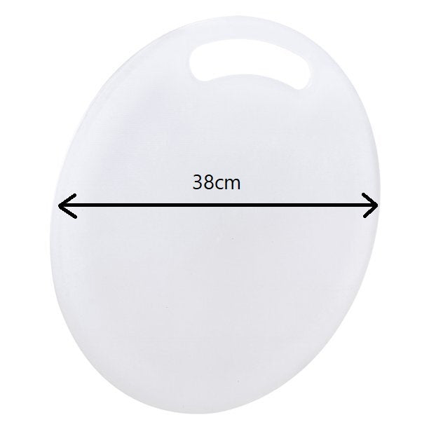 THRJ Round PE White Chopping Board 38*1.8cm