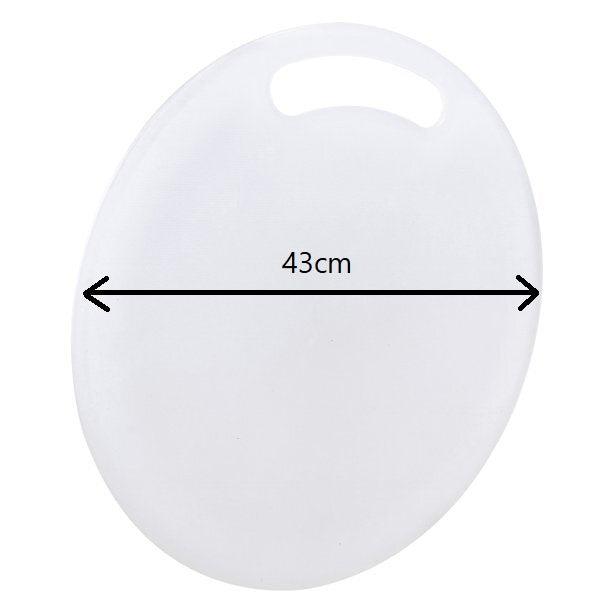 THRJ Round PE White Chopping Board 43*1.8cm