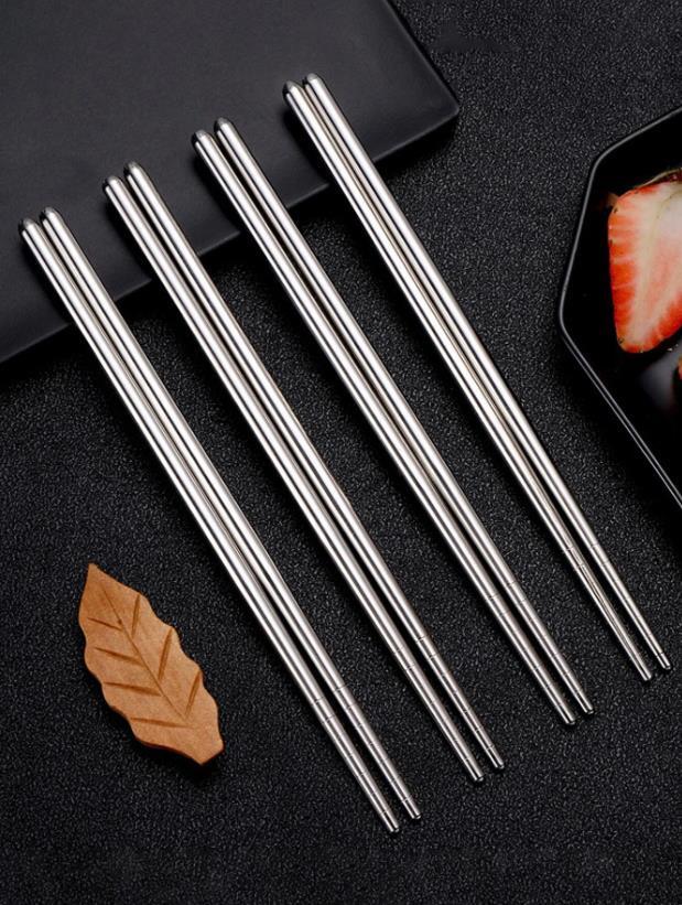 Yesjoy Round Stainless Steel Chopsticks 5 Pair X321A