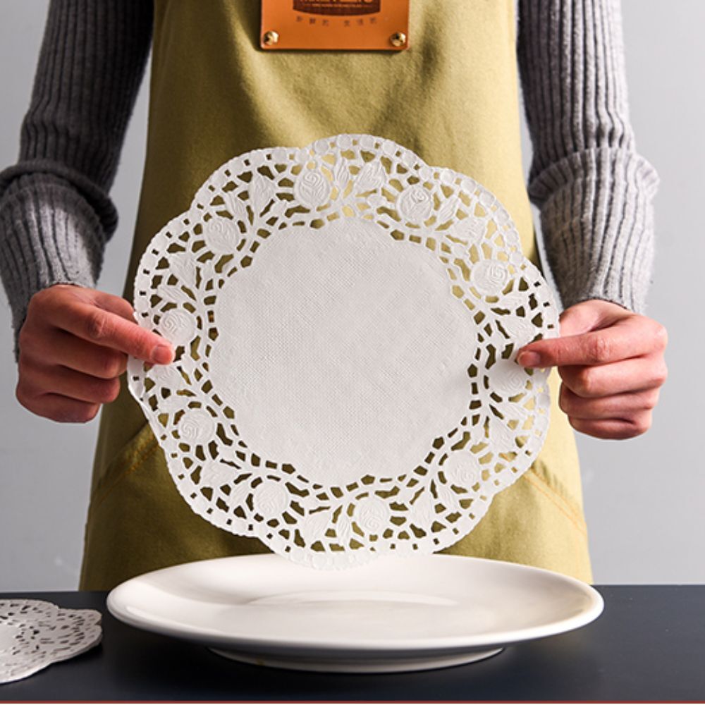 Fresh Life 40pcs 24*24cm Air Fryer Paper Heats Resistant Food Bake Oil Absorbing Paper