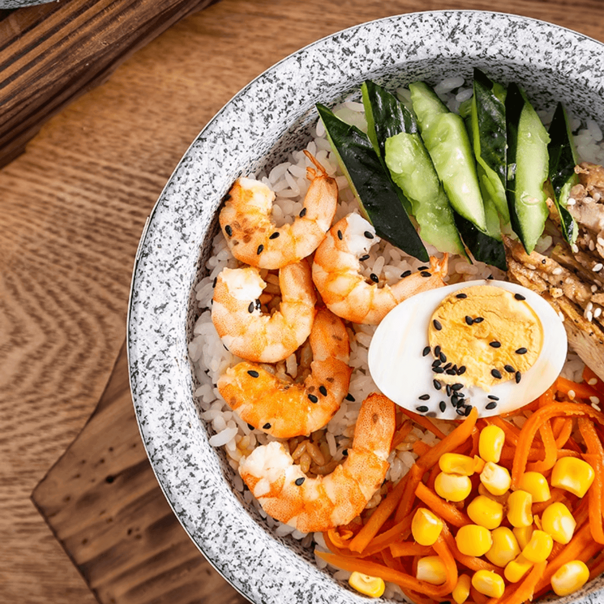 Korean Natural Stone Bowl Bibimbap 14cm