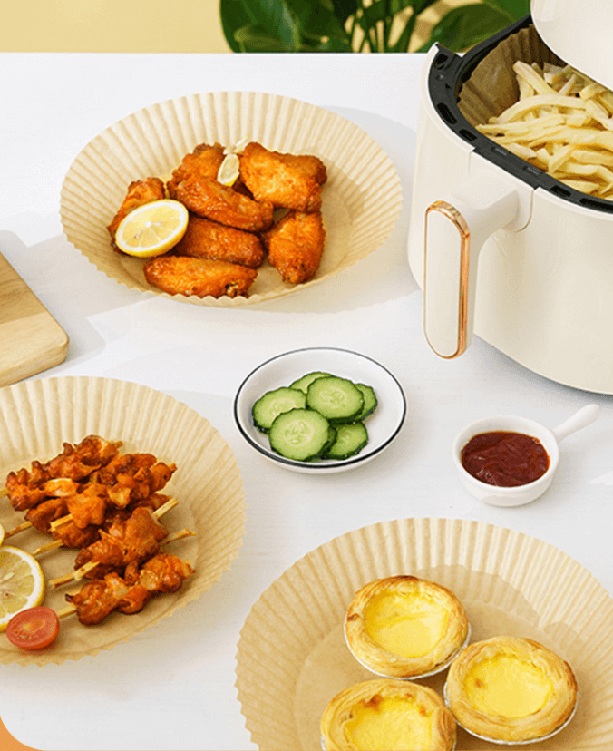 Fresh Life Air Fryer Paper Liners 50pcs 20cm*4.5cm