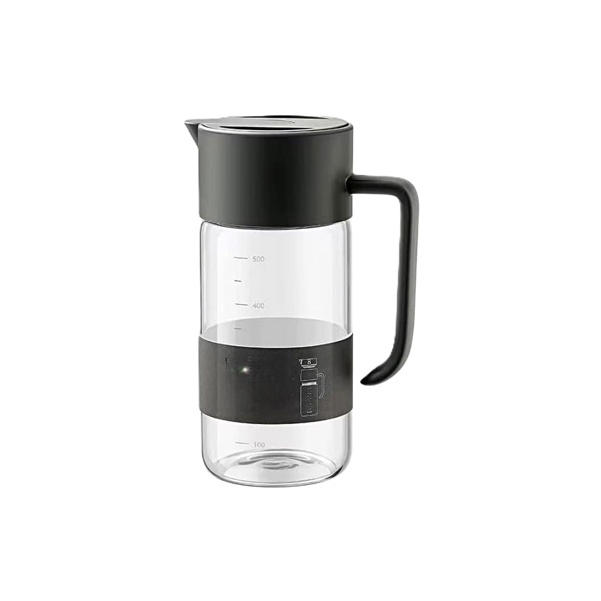 Thinkinge Easy-Open Auto Lid Oil Bottle 550ml - Black