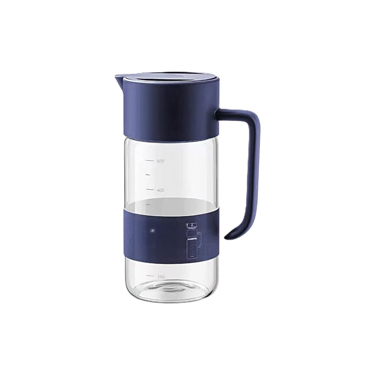 Thinkinge Easy-Open Auto Lid Oil Bottle 550ml - Blue