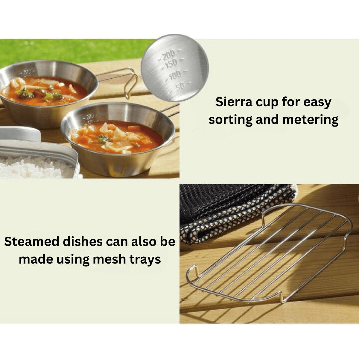 Tamahashi Catch Field Outdoor Camping 5P Set - Silver