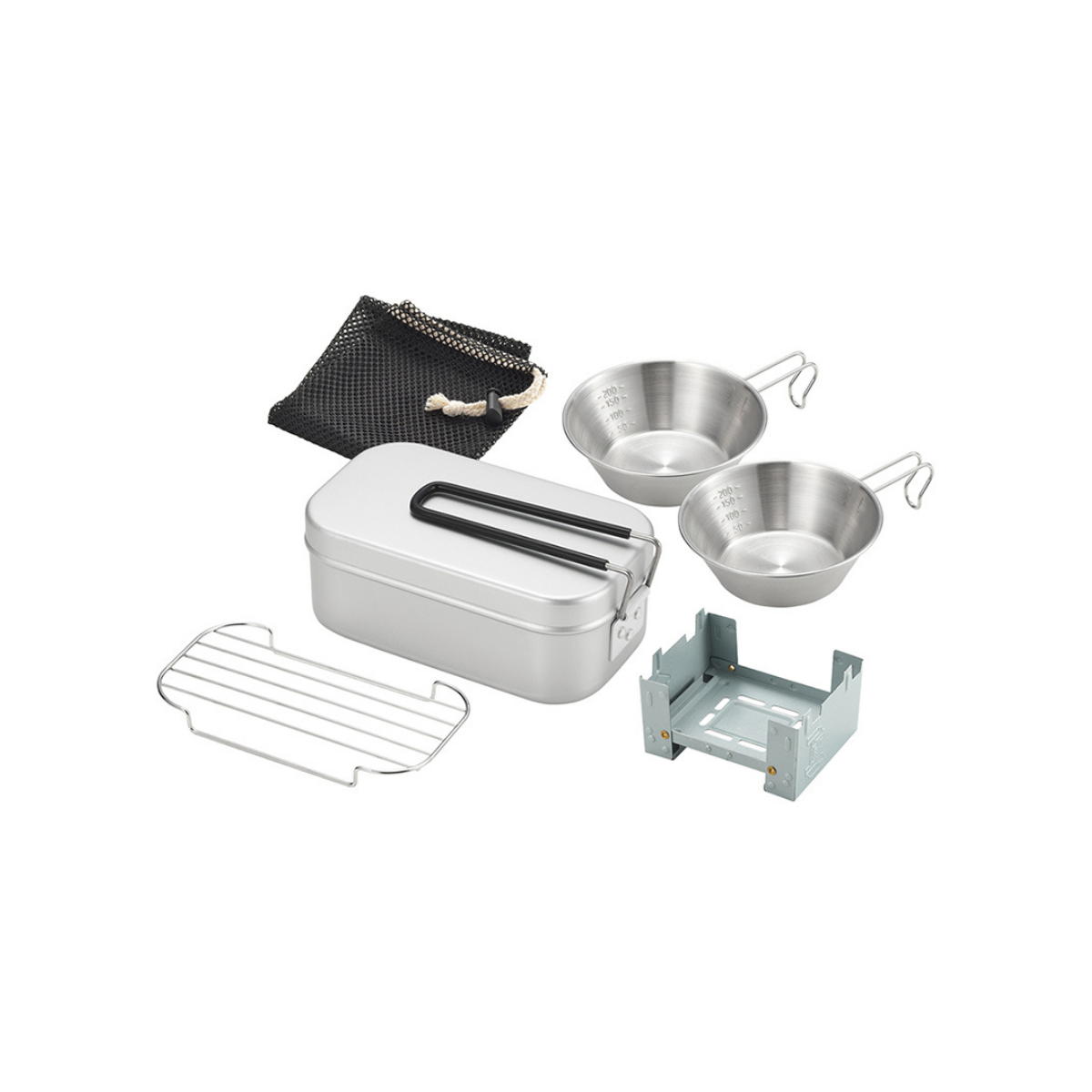 Tamahashi Catch Field Outdoor Camping 5P Set - Silver
