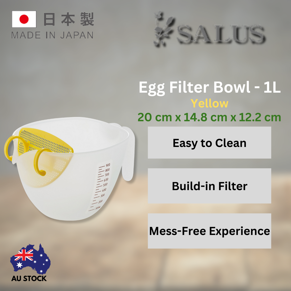 Tamahashi Egg Filter Bowl Yellow