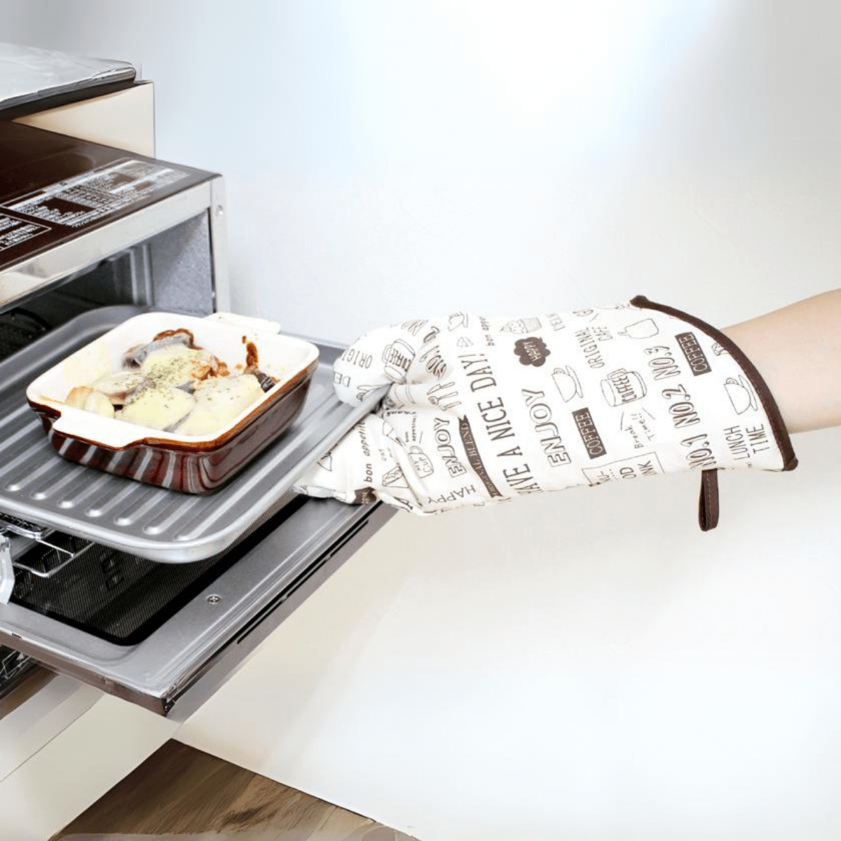 Sanbelm Japanese Oven Glove Gauntlet Brown