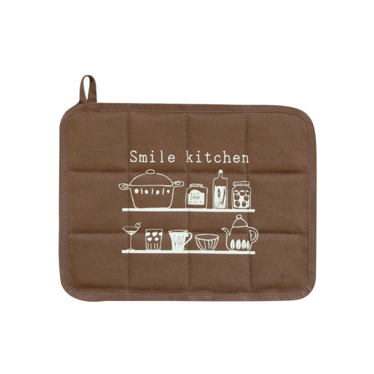 Sanbelm Smile Kitchen Pot Mat - Brown