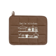 Sanbelm Smile Kitchen Pot Mat - Brown
