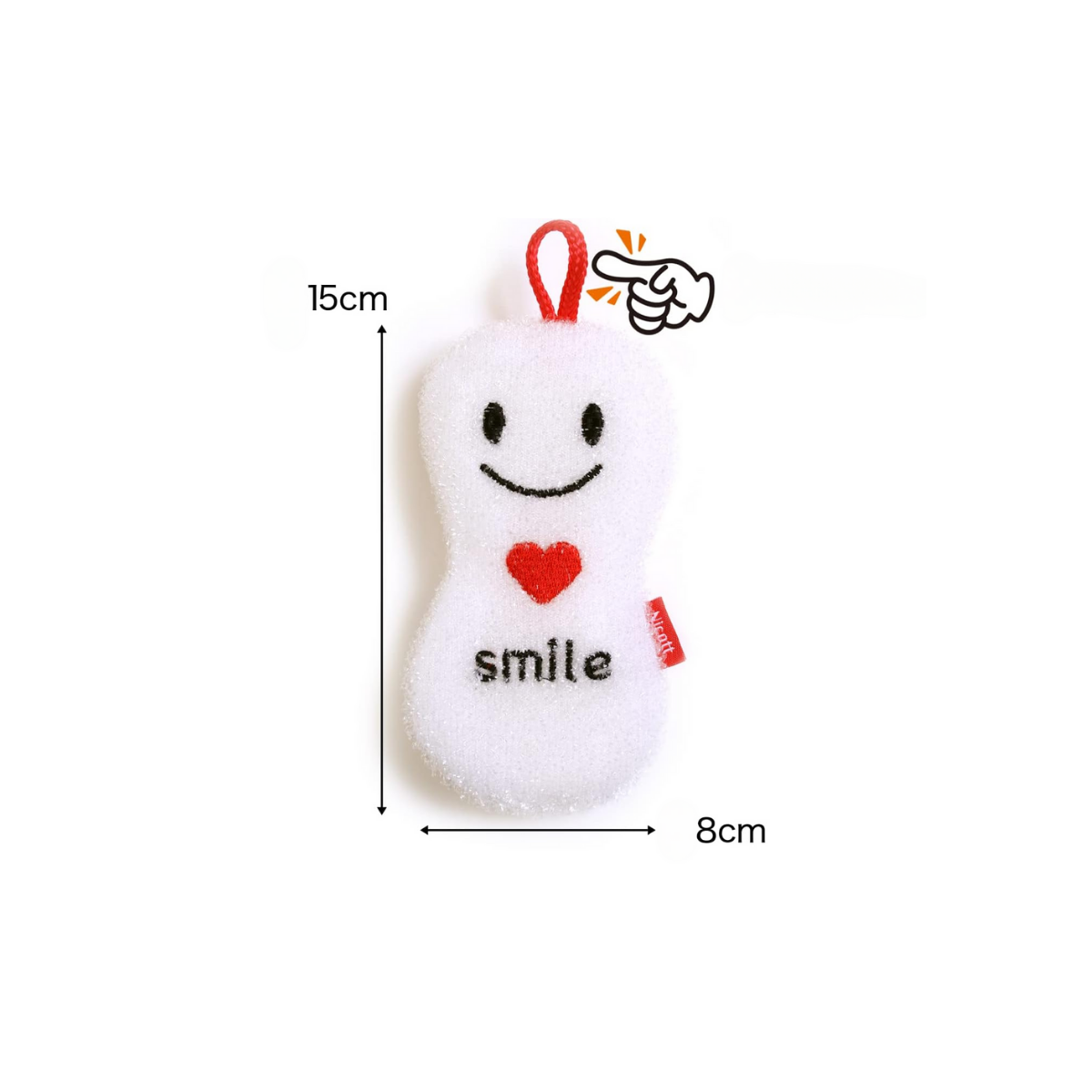Sanbelm Nicott Smile Cleaning Sponge - White