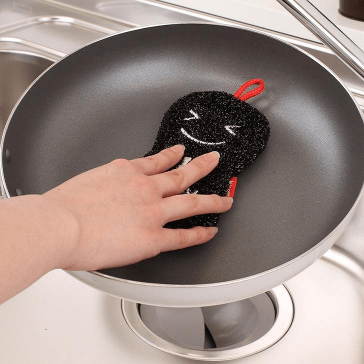 Sanbelm Nicott Happy Cleaning Sponge - Black
