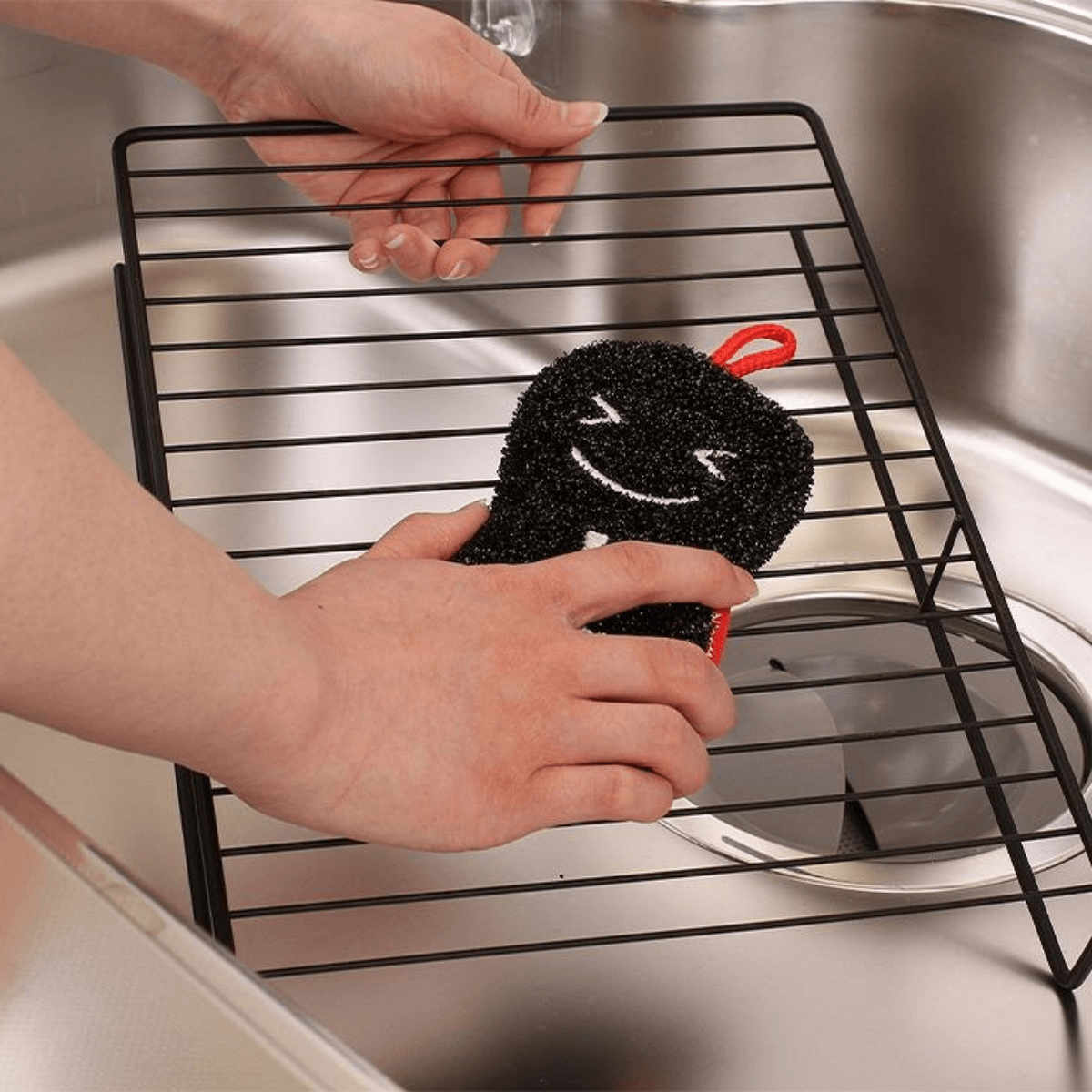 Sanbelm Nicott Happy Cleaning Sponge - Black