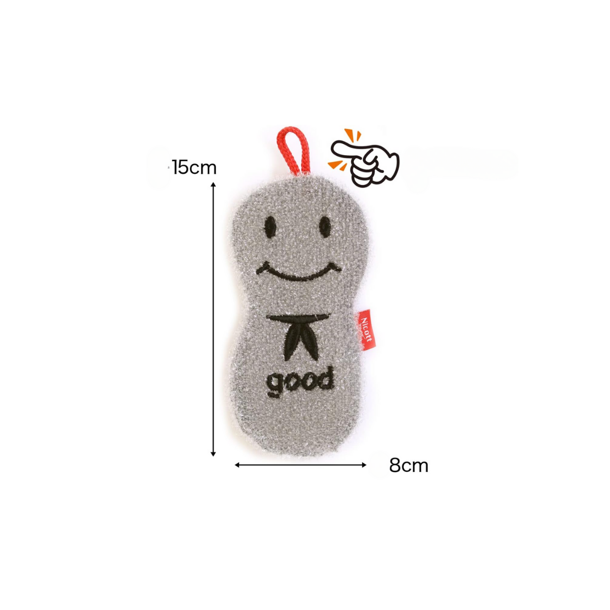 Sanbelm Nicott Good Cleaning Sponge - Grey