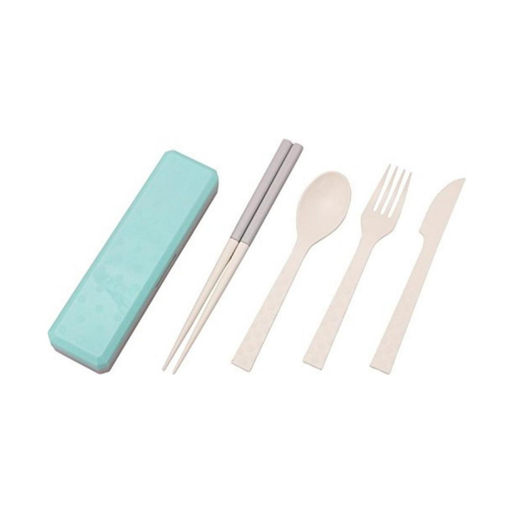 Kokubo Kogyo Portable Utensil 4pc Set - Blue