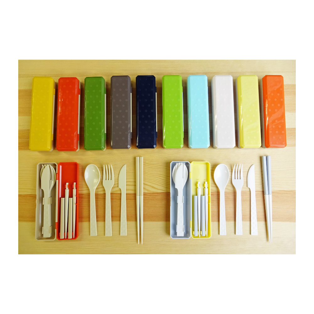 Kokubo Kogyo Portable Utensil 4pc Set - Blue