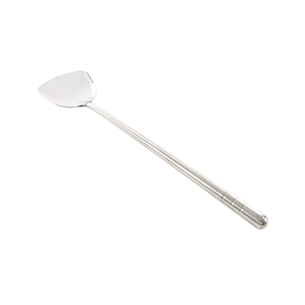 Kanda 18-0 Integrated Handle Pipe Chinese Spatula Large