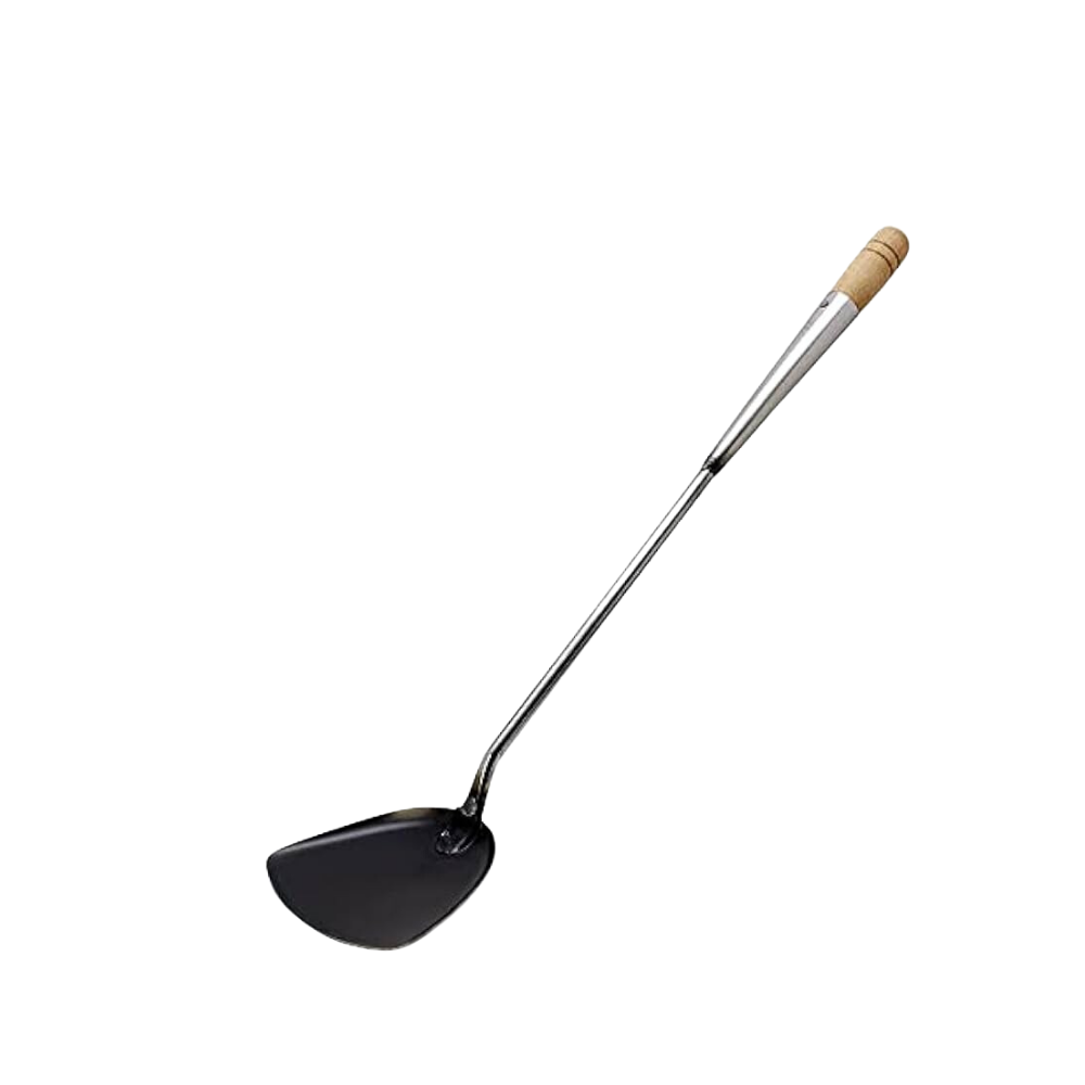 Kanda Iron Pan/Iron (Superior) Chinese Spatula Small