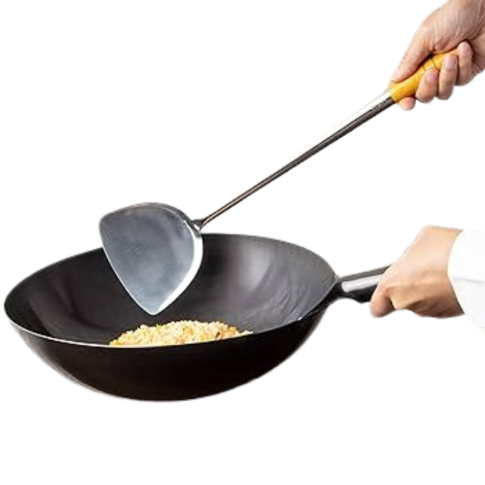 Kanda Iron Pan/Iron (Superior) Chinese Spatula Small
