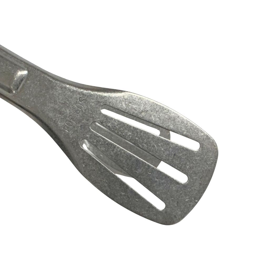 Kylin Retro-Style 304 Stainless Steel Tongs with Drainage Slots