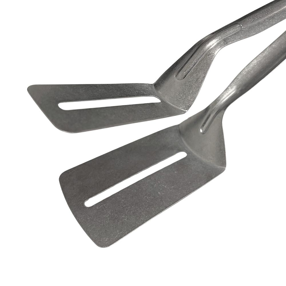 Kylin Retro-Style 304 Stainless Steel Frying Shovel Clip with Drainage Slots