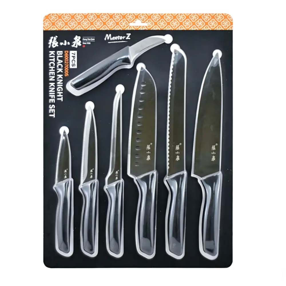 ZXQ D60027000S Black Knight Western Knife 7pc Set