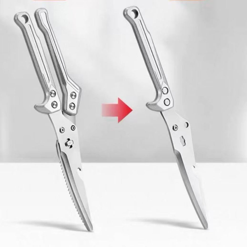 ZXQ J200352 Chicken Bone Shears 255*67mm - Copper