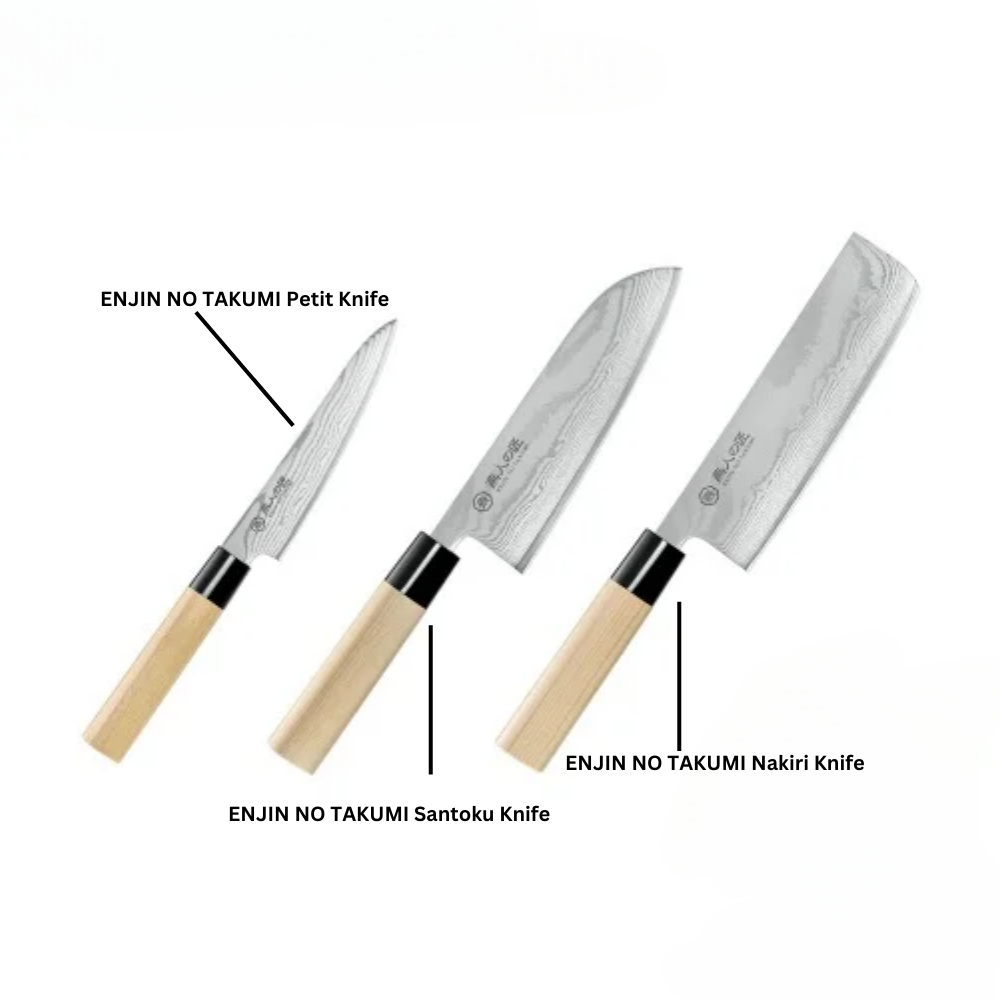 Yokoyama Enjin No Takumi Santoku Knife 165mm Made In Japan