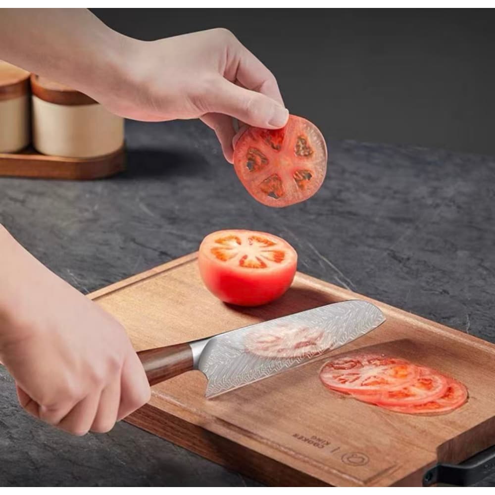 Cooker King Damascus Canglang Santoku Knife