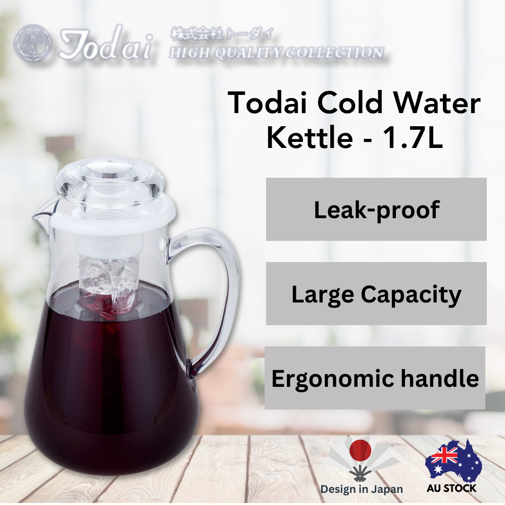 Todai Cold Water Glass Kettle 1.75L