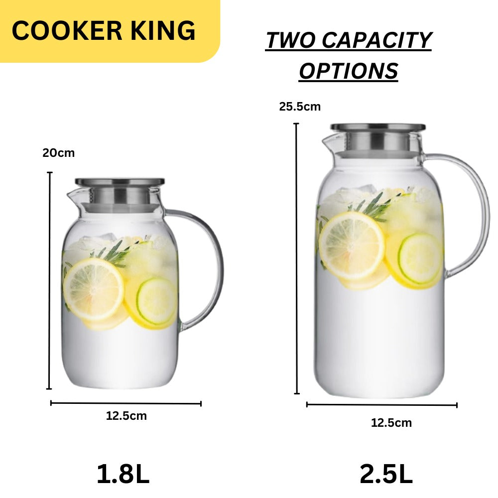Cooker King Home Glass Water Jug