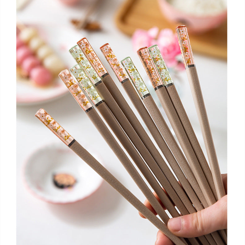 Yesjoy Sweet Heart Alloy Chopsticks 2 Pair KJ397A