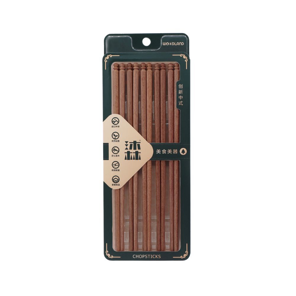WoodLand Innovative Rosewood Chopsticks 10 Pairs KA792