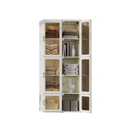 Antbox Cubes Storage Folding Cabinet Wardrobe with 10 Grids & 8 Doors & 1 Hanger