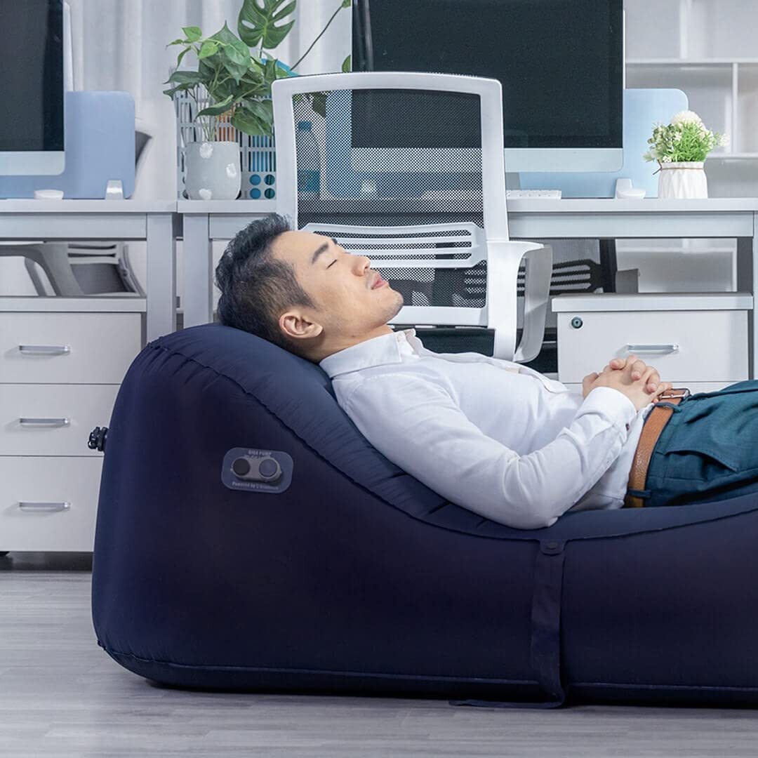 Giga Automatic Inflatable Lounger Waterproof Lazy Sofa Air Bag Bed For Beach Sleeping