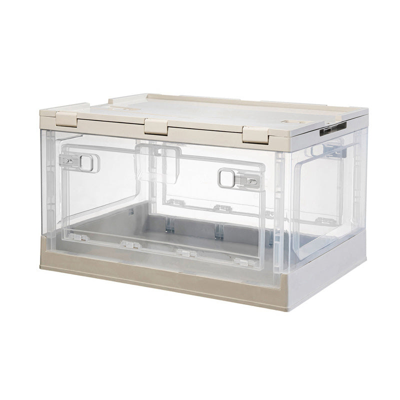 Portable Folding Transparent Storage Box 55L With Lid - X392-1