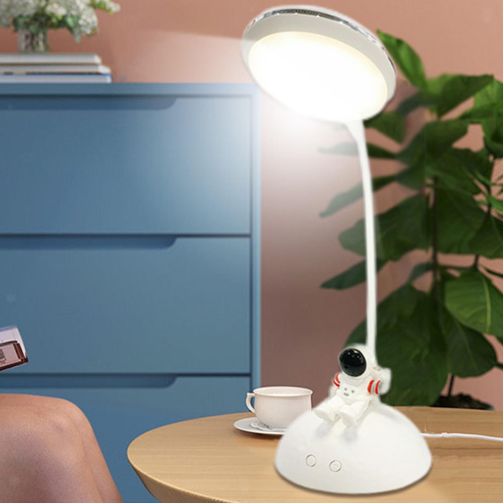 XYD D7 Astronaut Desk Lamp Table Lamp Creative Projector with Phone Holder in White