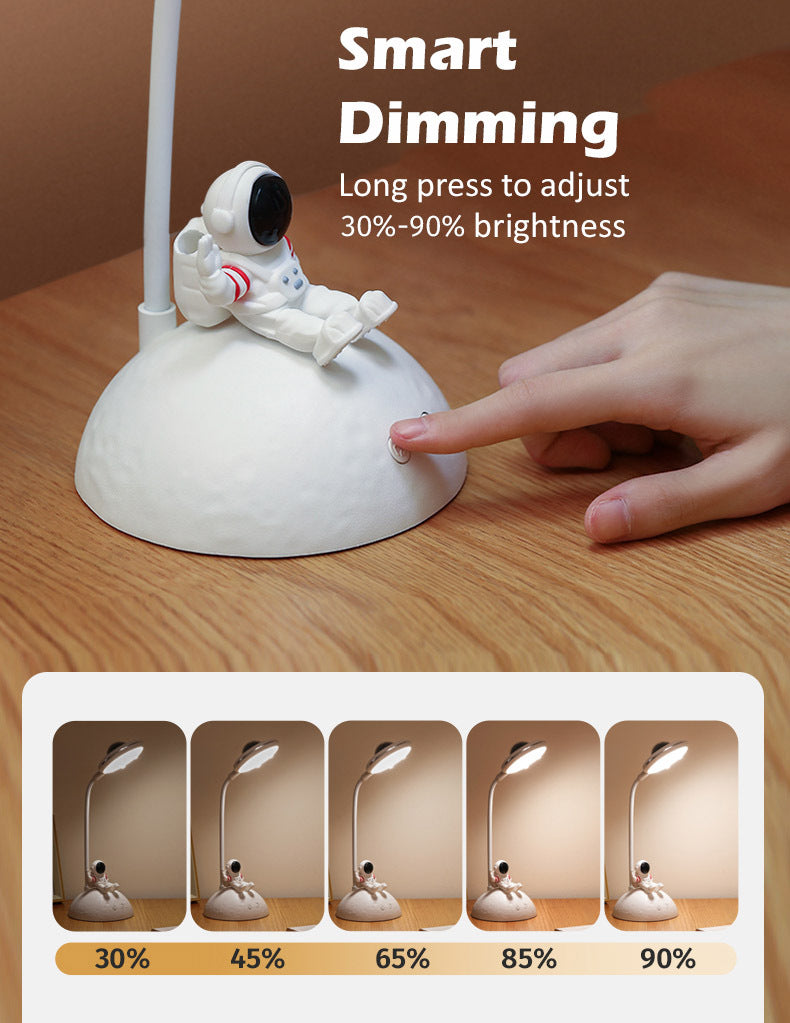 XYD D7 Astronaut Desk Lamp Table Lamp Creative Projector with Phone Holder in White